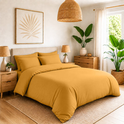 Microfiber Solid Colour Duvet Cover Set