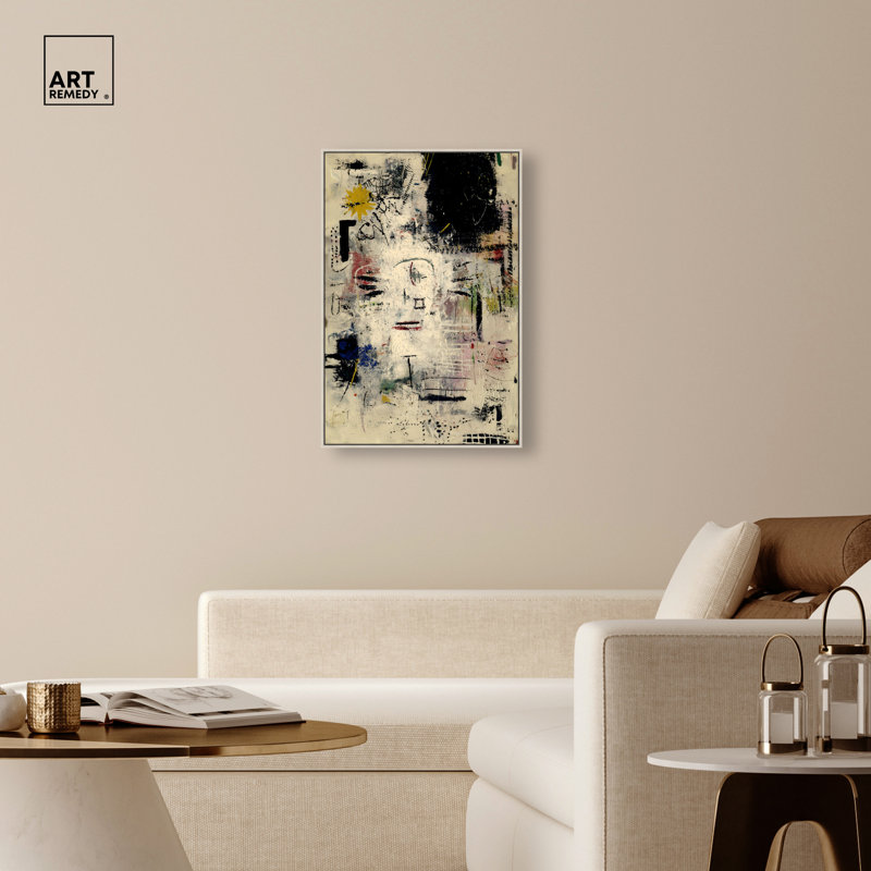 «Hidden Visage I», reproduction d'art acrylique encadrée par Art Remedy, cadre argenté, 24 x 36, H 37 po x l 25 po