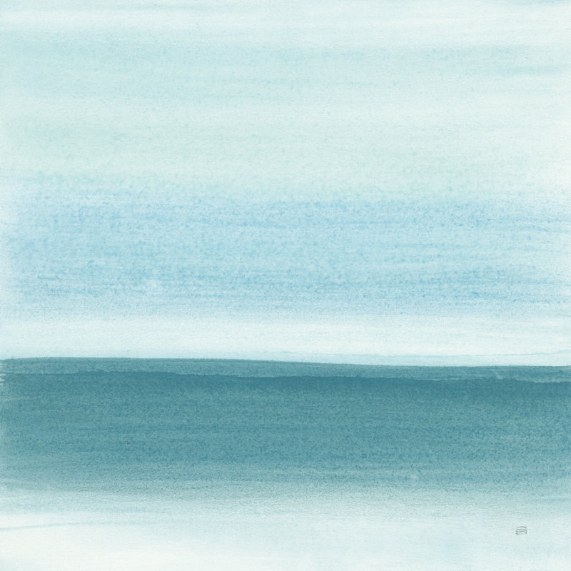 Coastal Abstraction I by Chris Paschke - Wrapped Canvas Painting, 76cm H x 76cm W x 3.8cm D