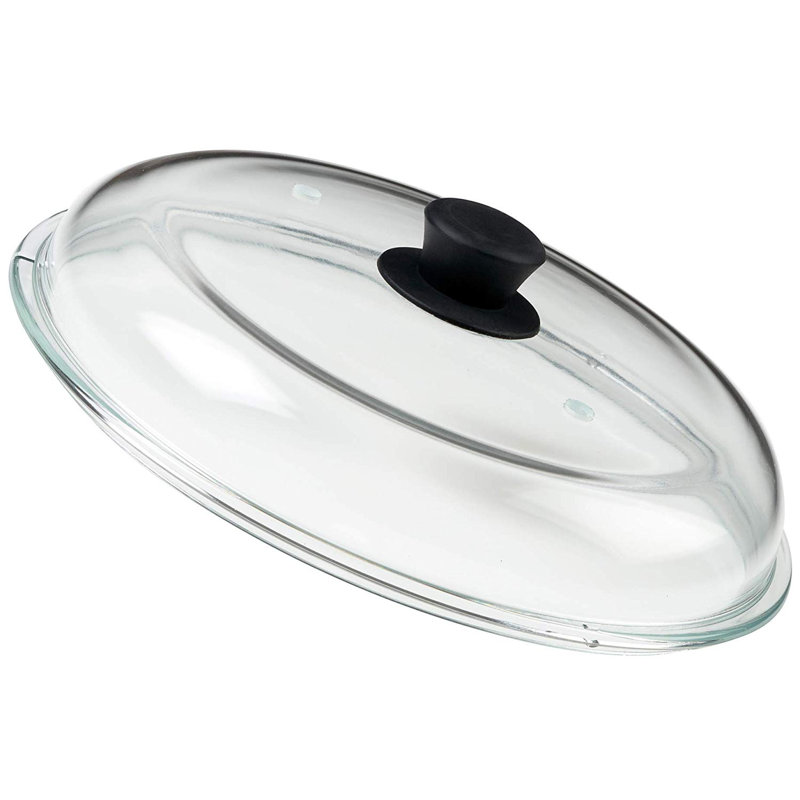 Couvercle en verre 11,5 po Bezrat, Noir