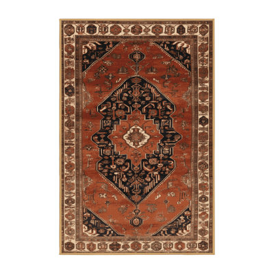Machine Washable Persian Brown Area Rug