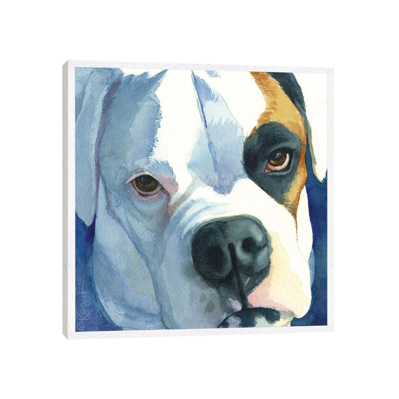 Buster 1 Piece Painting on Canvas, 66.04cm H x 66.04cm W x 3.81cm D, White Floater Framed