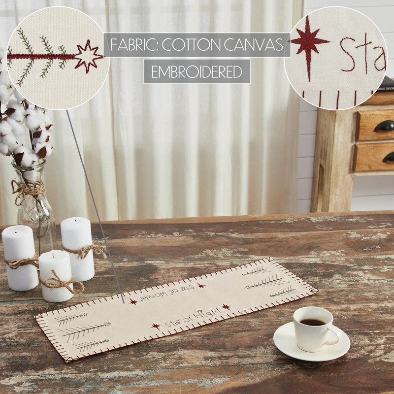 Jaaden Rectangle Christmas Table Runner, 24" x 8"