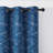 Deavion Velvet Curtains Metal Grommets Room Darkening with Gold Foil Print 2 Panel Set-106462131-106462140