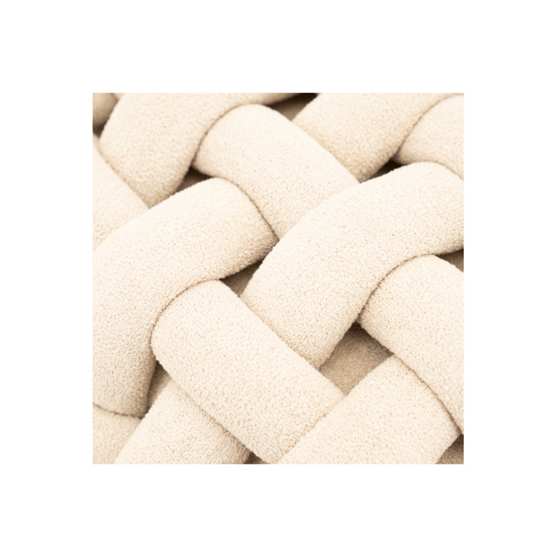 Accent Stool Upholstered Accent Stool, Beige