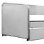 Gray Upholstered Daybed, Trundle Bed, Wood Slat, Multi - Functional Cozy Environment Twin Trundle, Slat Support, Strong And , Ideal For Family Use
