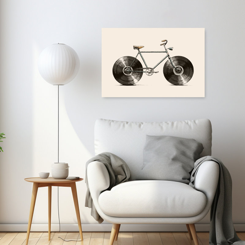 Reproduction d'art mural rétro en vinyle rétro, 24" H x 36" W