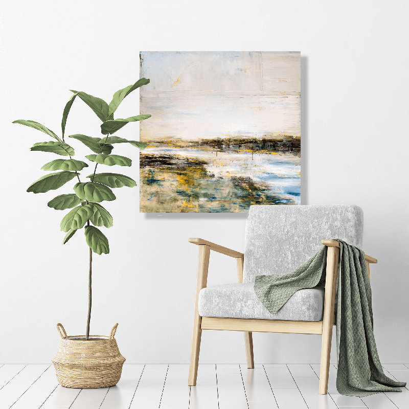Estuary - Artist Enhanced Canvas Print, 36" H x 36" W x 1.5" D, Unframed