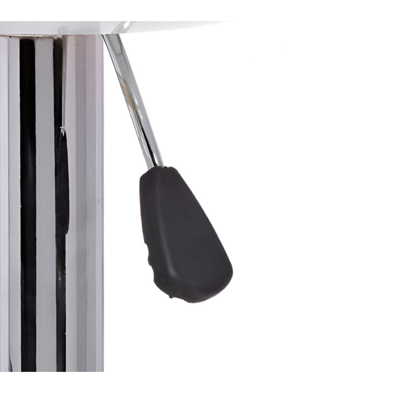 Jone Swivel Adjustable Height Counter Stool with Metal Frame, Black