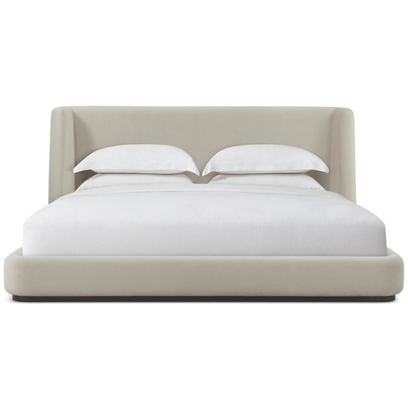 Lisbon Upholstered Wingback Bed