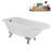 62" Streamline Clawfoot Tub,Tray,Drain, Clawfeet-101628981-102218225