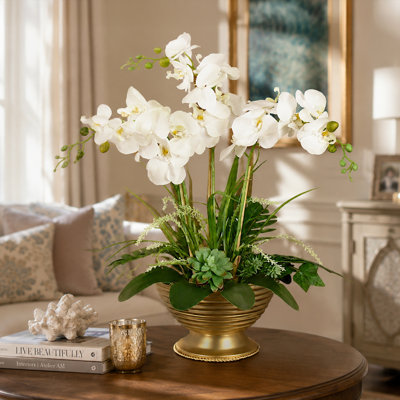 Faux Silk Orchid Arrangement