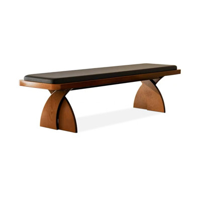 Black Upholstered Bench