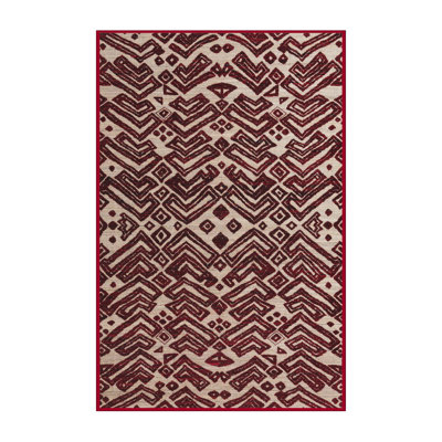 Tapis décoratif multicolore à motif abstrait
