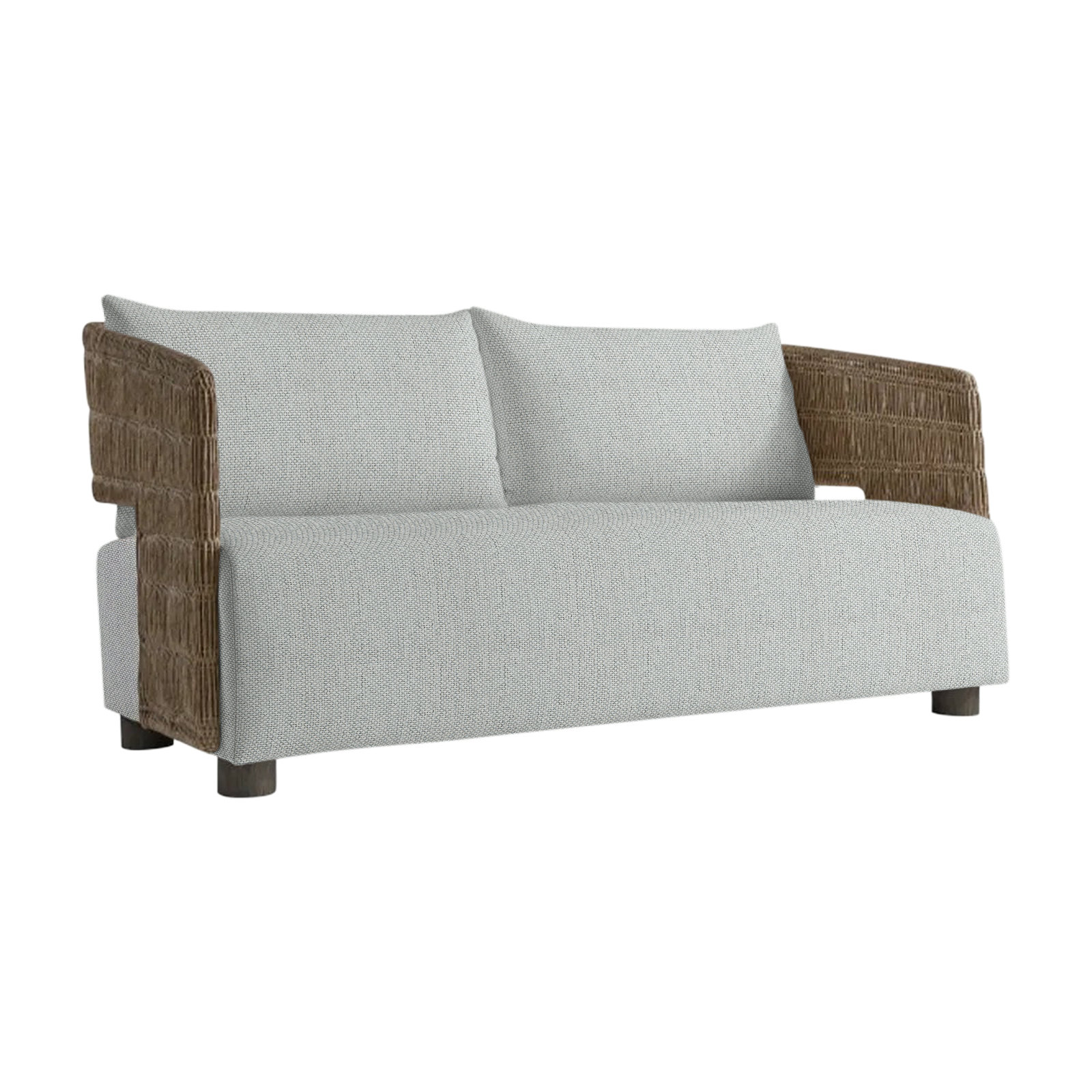 Maldives 72" Sunbrella® Patio Sofa, Light Gray Linen 6032-010