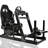 Anman Pro Racing Simulator Cockpit Aluminum with Black Seat Fit Logitech Thrustmaster, Not Include Steering wheel & Wheels & Pedals and Shifter Handbrake