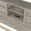 Lit plateforme Farmhouse avec porte de grange coulissante double, lit en bois rustique avec station de charge, support à lattes de bois-1120969835-1120969832