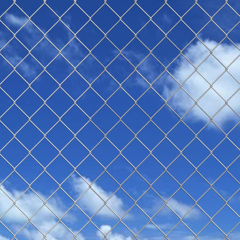 Mesh Fence Set, 100cm H x 2500cm W, Silver