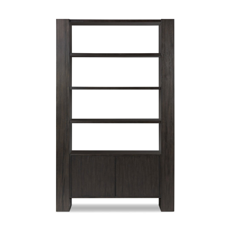 Fisher Bookcase-Smoked Black Veneer, Smoked Black Veneer