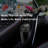 Car Trash Can With Lid Leakproof Black