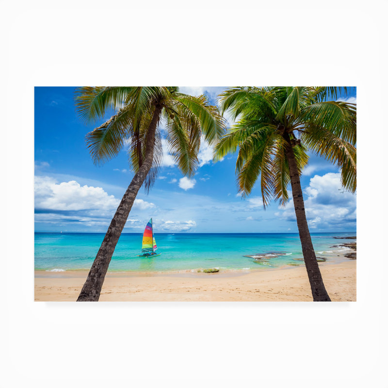 Toile d'extérieur «Carte postale du paradis» de Jurnee Lizzy Davis, H 30 po x l 47 po x P 1,5 po