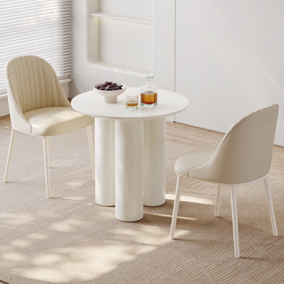 Modern Round Dining Table Set For Living Room, Small Space, Kitchen, Bar by Ivy Bronx