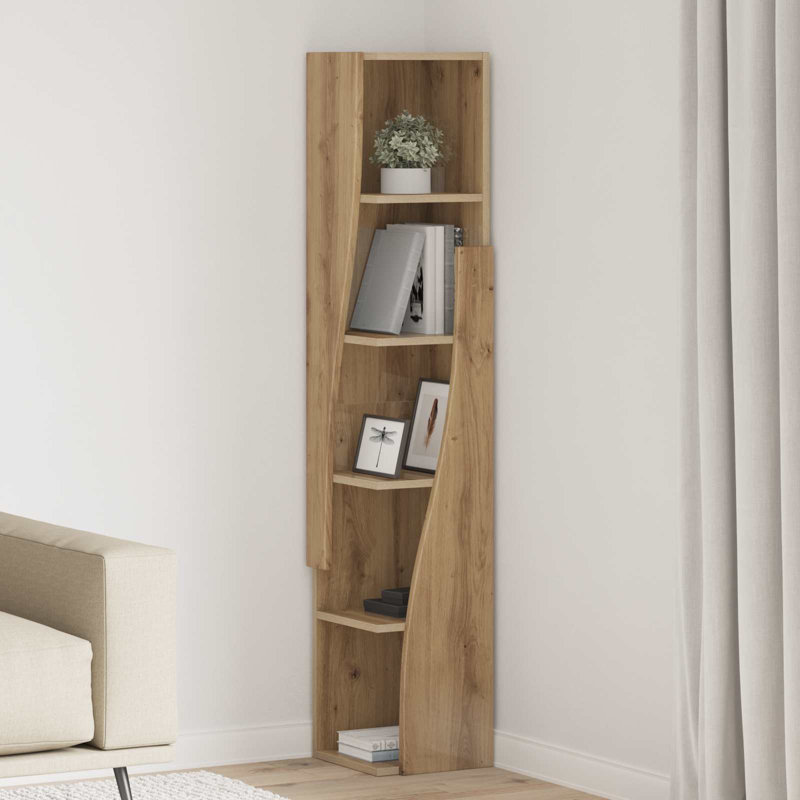Engineered Wood Standard Accent Cabinet, 140 cm H x 27.5 cm L x 27 cm D, Artisan Oak