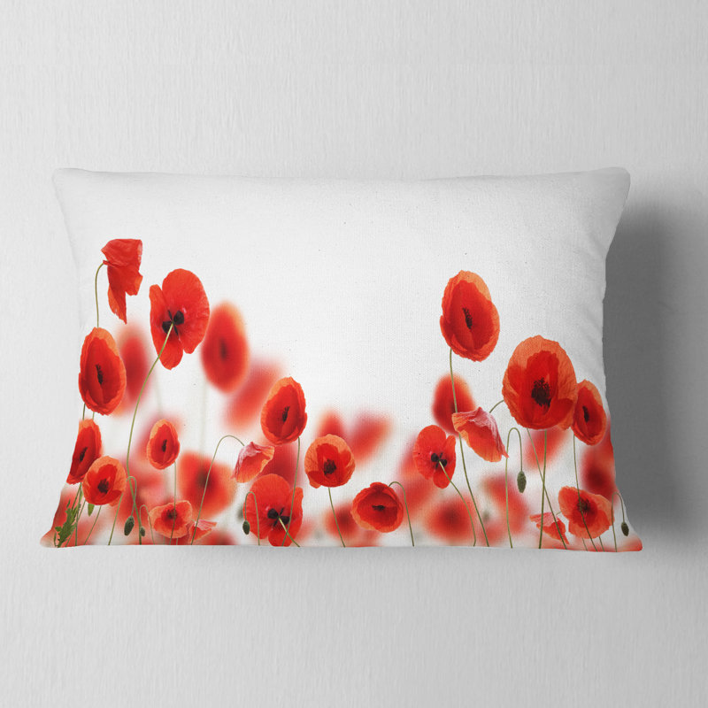 Coussin lombaire floral à fleurs