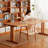 Brown Rectangle Solid Wood Dining Tables-302579016