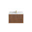 Meuble-lavabo simple 36 po avec plateau en marbre Shafon