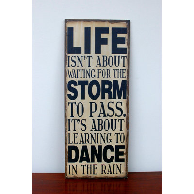 Décoration murale en bois «Life is About»