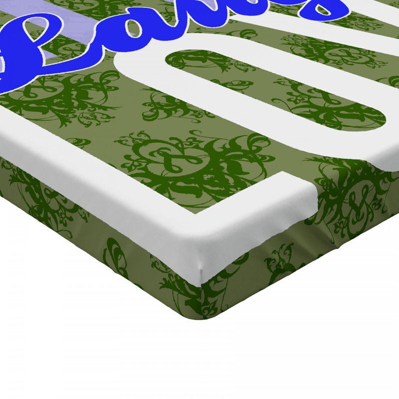 Microfiber Damask Fitted Sheet, Full Fitted Sheet