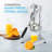 Courant Cast-Iron Professional Hand-Press Citrus Juicer, Heavy-Duty Orange and Lemon Squeezer, Stainless Stee-106548412