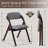 Upholstered Padded Stackable Folding Chair-339553188