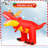 Christmas Inflatable 9.5 FT Christmas Dinosaur Inflatable Moving Head with Built-in LEDs