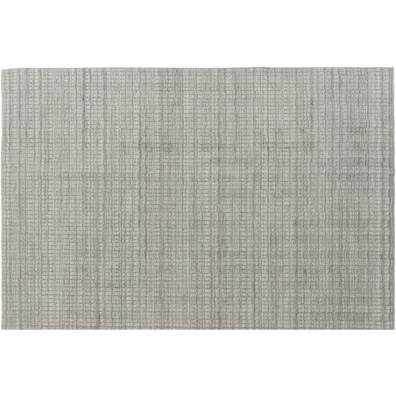 Hand Loomed Plaid Area Rug in Green