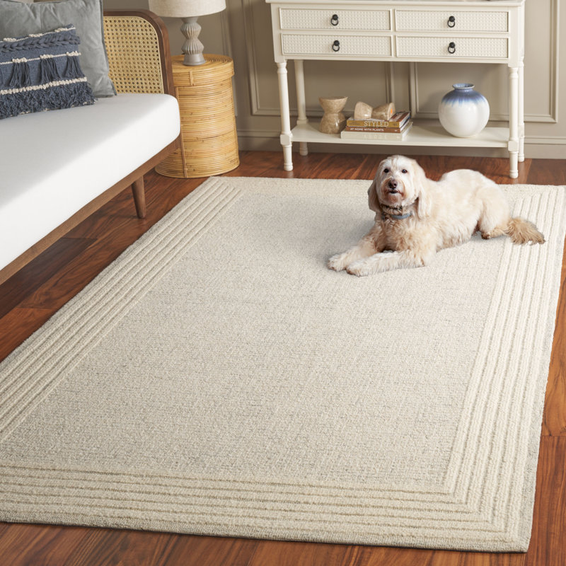 Tapis en laine et coton touffeté à la main Khameron, Rectangulaire 3 pi x 5 pi