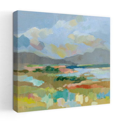 Soleil contemporain avec art bleu-brun