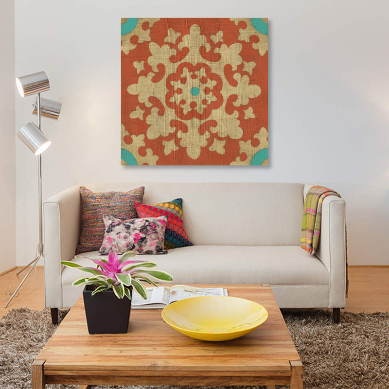 « masala ii », reproduction sur toile, H 12 po x l 12 po x P 0,75 po, Toile tendue, Pas de tapis