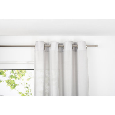 Soft Eyelet Semi Sheer Single Curtain