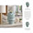 Sculptural Ceramic Wavy Form Table Vase with Glossy Finish for Home Decor - Artistic Tall Flower Vase Accent for Living Room or Console Styling - Blue-343531516