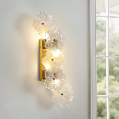 4 - Light 21.6'' Modern Wallchiere Glass Wall Sconce