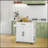 Kitchen Island With Storage, Rolling Kitchen Cart With AC Outlets And USB Ports, Microwave Stand With Towel And Spice Rack-904634125