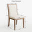Chaise rembourrée avec cadre en bois massif-106976568