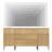 63" Reeded Accent Cabinet Set With Doors And Drawers, Modern Credenza Storage Cabinet With Charging Station For Living Room, Kitchen, Dining Room, Hallway-117531561