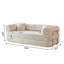 Canapé à compression de 78,8 po, canapé-lit convertible au sol avec accoudoirs avec dossier coussiné, canapé-lit futon confortable, causeuse modulaire désossée, tissu en velours côtelé, pour le salon, la chambre à coucher-132925664-132925666