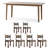 6 - Person White Rectangular Sintered Stone Stone Tabletop Dining Table Set-1350079449-1350079448