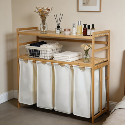 Bamboo Laundry Hamper Storage