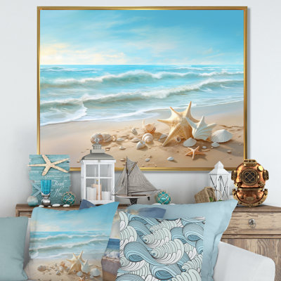 Seashells By The Seashore - Modern Beach Wall Art