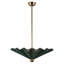 Furrow 25-in Red dimmable LED Pendant-1057308455-1057308457